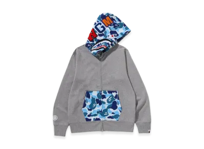 A BATHING APE ABC Camo Shark Full Zip Hoodie "Gray"
