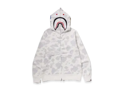 A BATHING APE City Camo Shark Regular Fit Full Zip Hoodie "White"