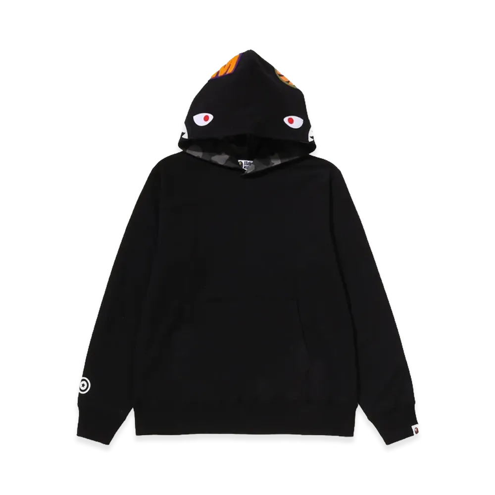 A BATHING APE Color Camo Shark Pullover Hoodie "Black"