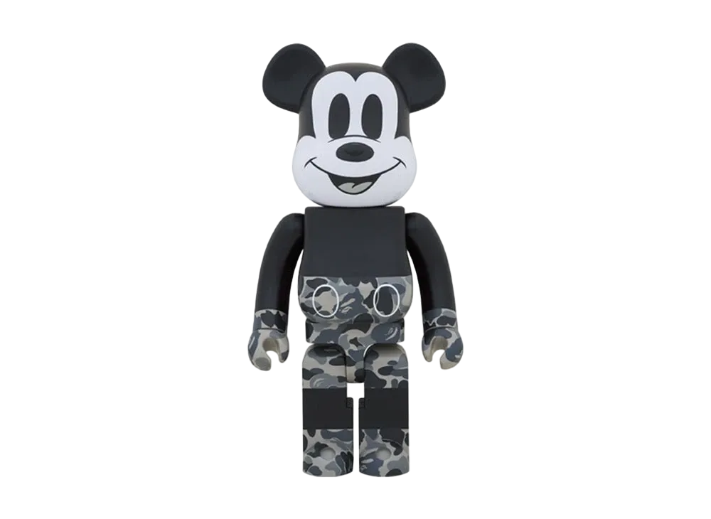 Bearbrick x Bape Mickey Mouse Monotone 1000%