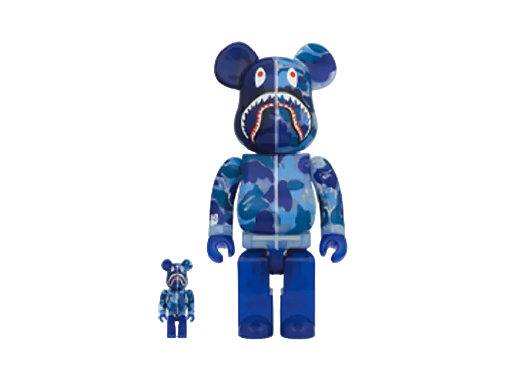 Bearbrick x BAPE ABC Camo Shark 100% & 400%