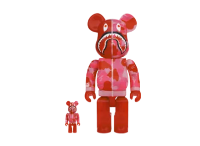 Bearbrick x BAPE ABC Camo Shark 100% & 400%