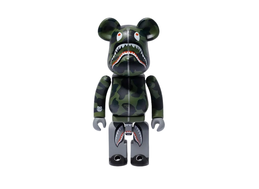 Bearbrick x Medicom 1st Camo Shark Superalloy Chogokin 200%