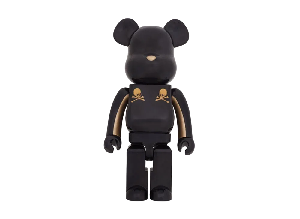 Bearbrick x Mastermind Japan Gold Stripe 1000%
