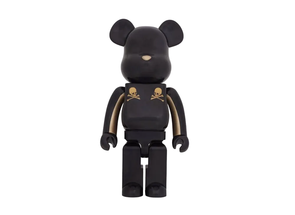 Bearbrick x Mastermind Japan Gold Stripe 400%