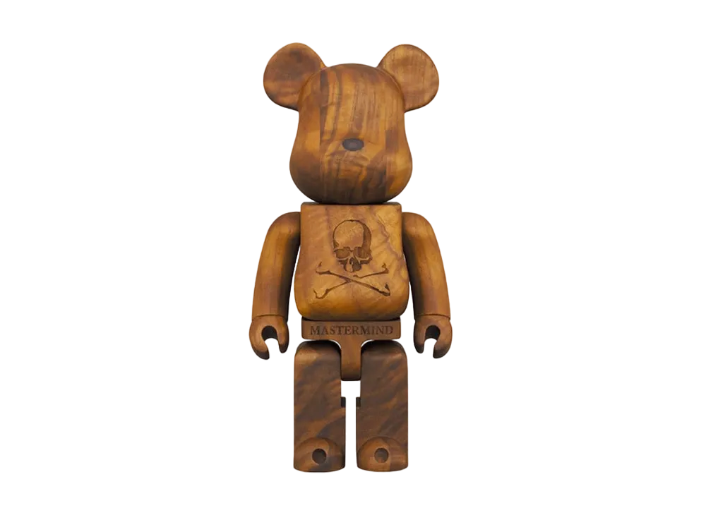 Bearbrick Karmoku Mastermind Japan Walnut Moku 400%