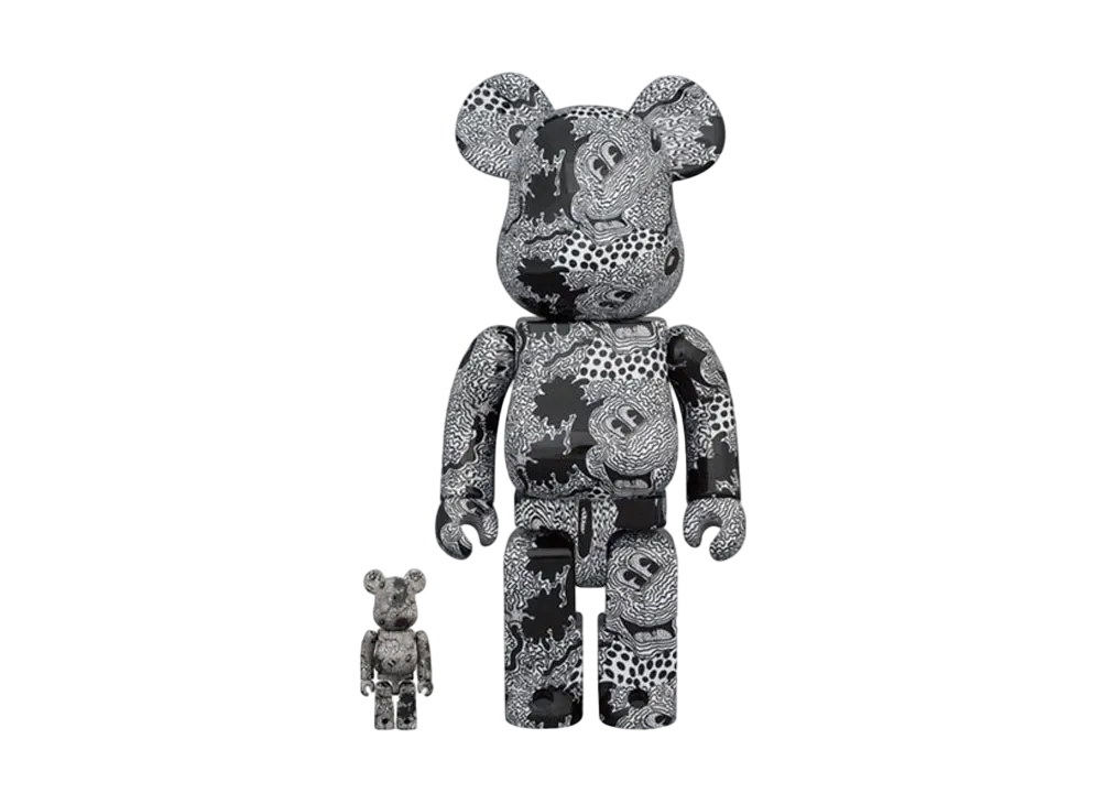 Bearbrick x Keith Haring x Disney Mickey Mouse 100% & 400%