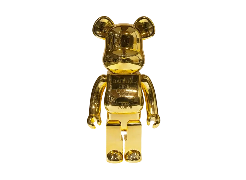 Bearbrick BAIT x Medicom Gold Bar 1000%