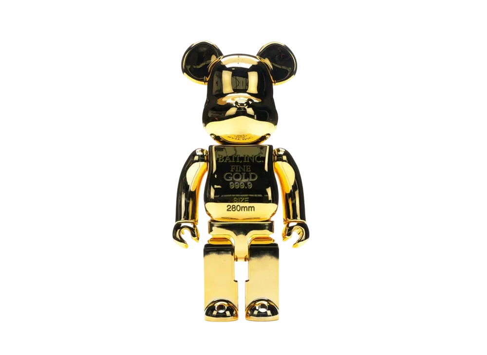 Bearbrick Bait Gold Bar 400%