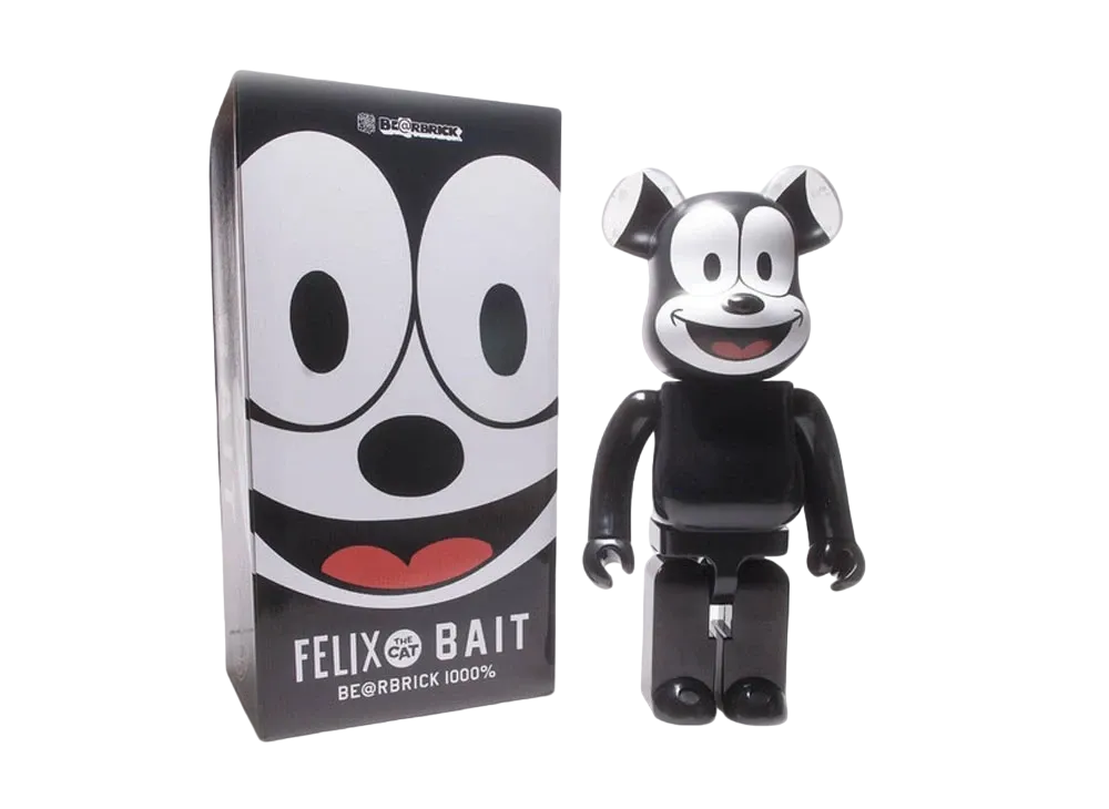 Bearbrick x BAIT x Medicom x Felix the Cat 1000%