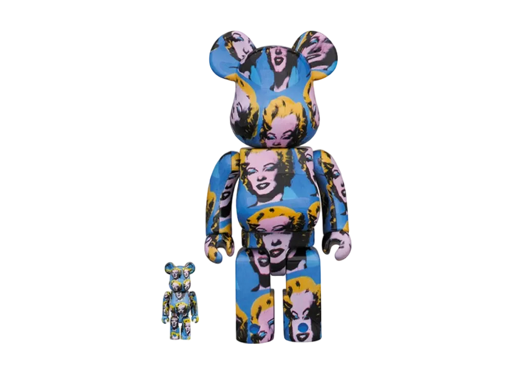Bearbrick x Andy Warhol x Marily Monroe 100% & 400%