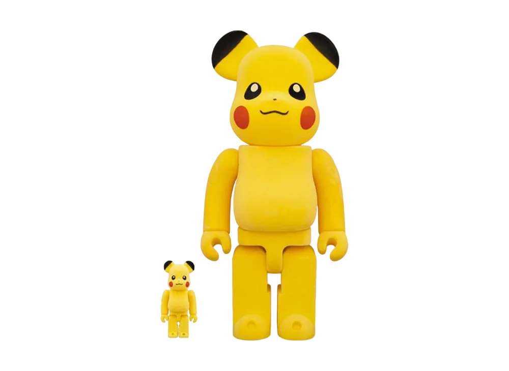 Bearbrick Pikachu Flocky Ver. 100% & 400%