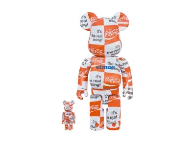 Bearbrick atmos x Coca-Cola Checkerboard 100% & 400%