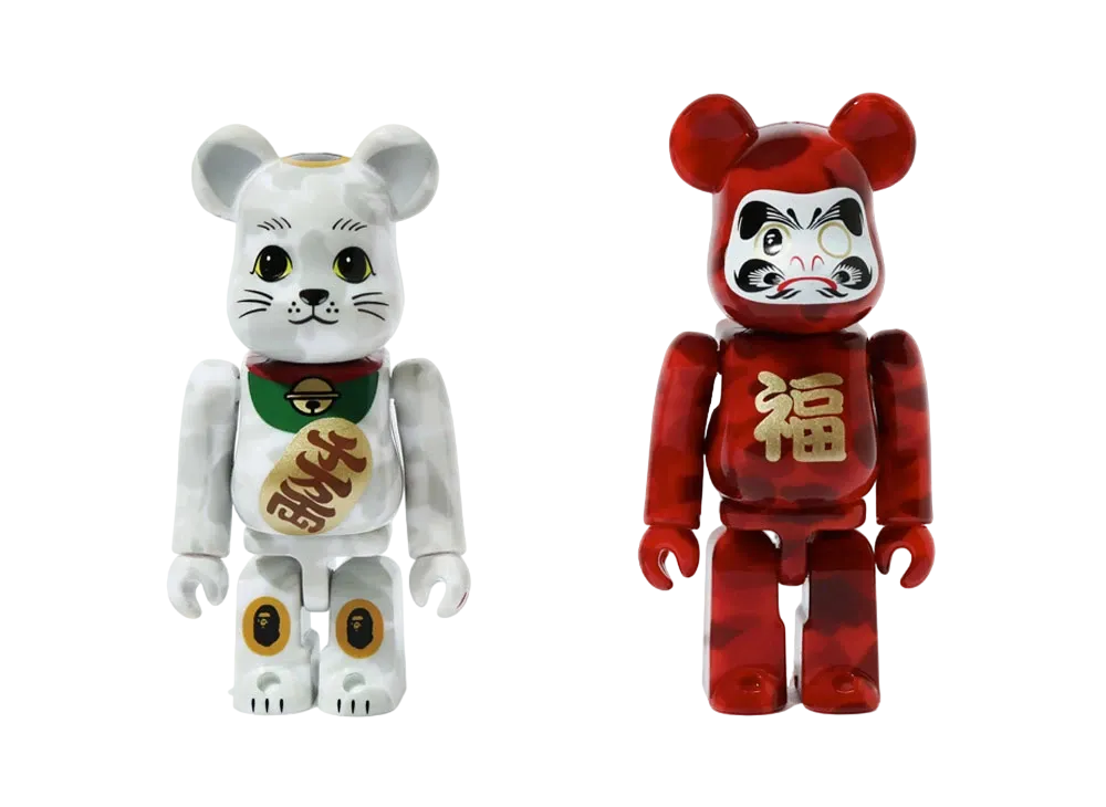 Bearbrick NEW YEAR MANEKINEKO & DARUMA 100%