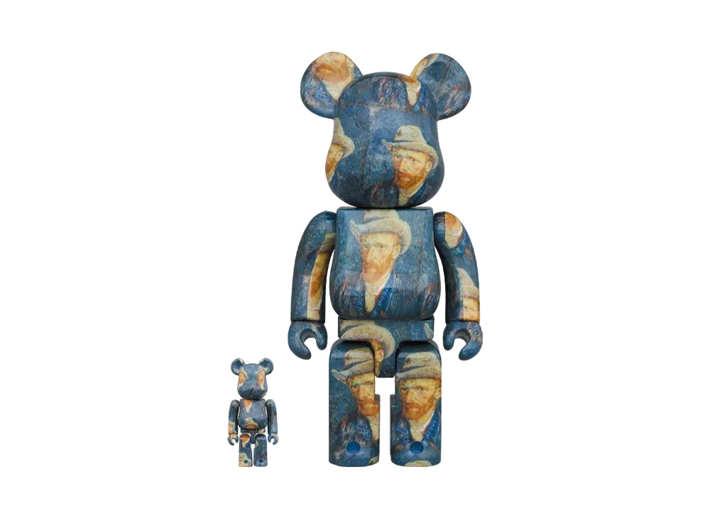 Bearbrick「Van Gogh Museum」Self-Portrait with Grey Felt Hat 100% & 400%