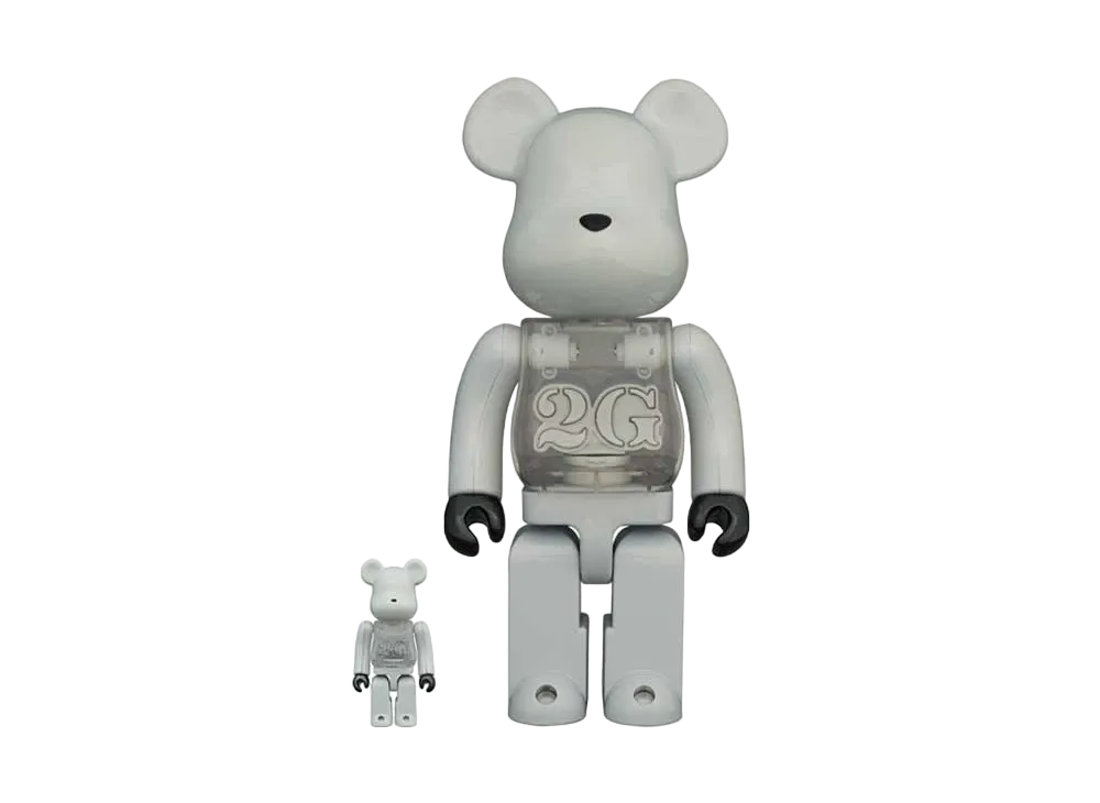 Bearbrick 2G WHITE CHROME 100% & 400%