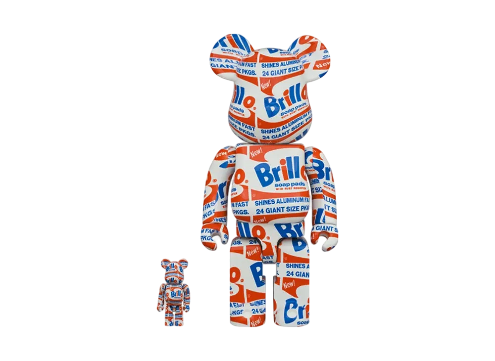 Bearbrick ANDY WARHOL “Brillo” 100% & 400%