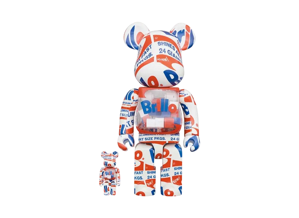 Bearbrick ANDY WARHOL Brillo 2022 100% & 400%