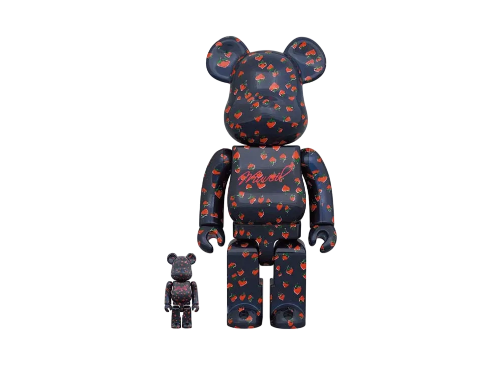 Bearbrick MUVEIL Strawberry Pattern 100% & 400%