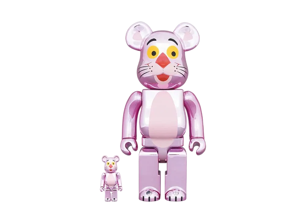 Bearbrick PINK PANTHER CHROME Ver.100% & 400%