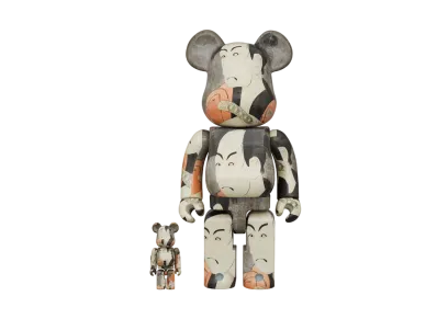 Bearbrick Boston Museum Toshusai Sharaku "Actor Ichikawa Omezo as Yakko Ippei" 100% & 400%