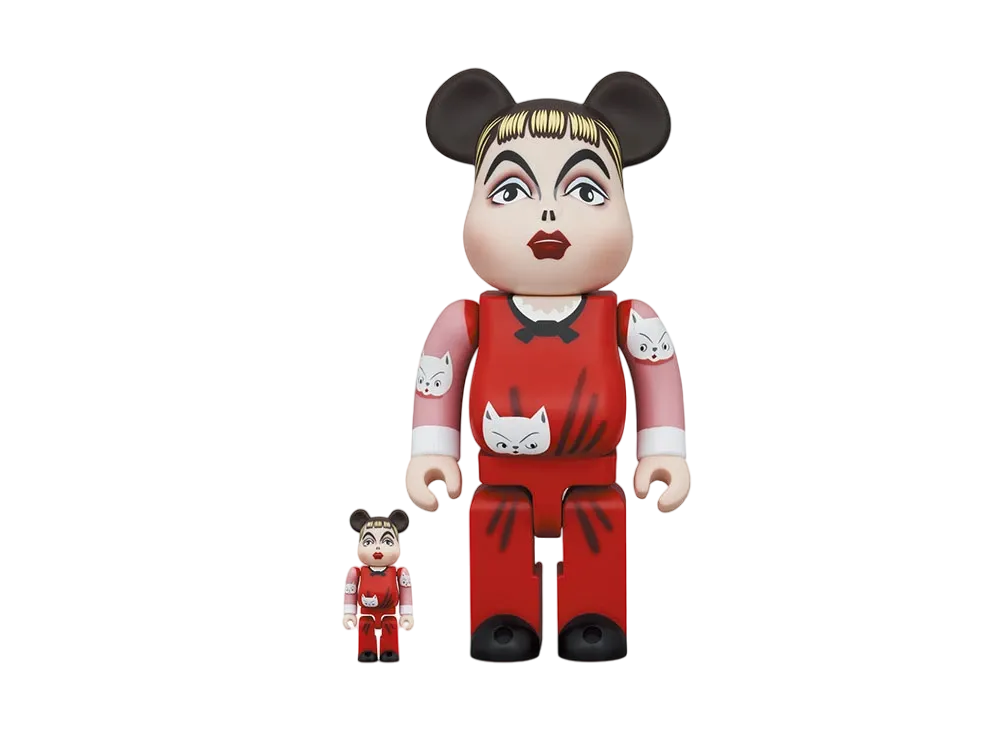 Bearbrick Kuniyoshi Kaneko "I love cats" 100% & 400%
