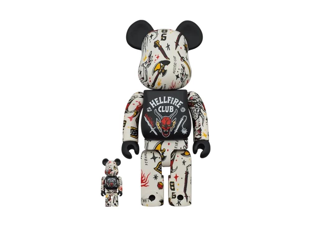 Bearbrick Stranger Things Hellfire Club 100% & 400%