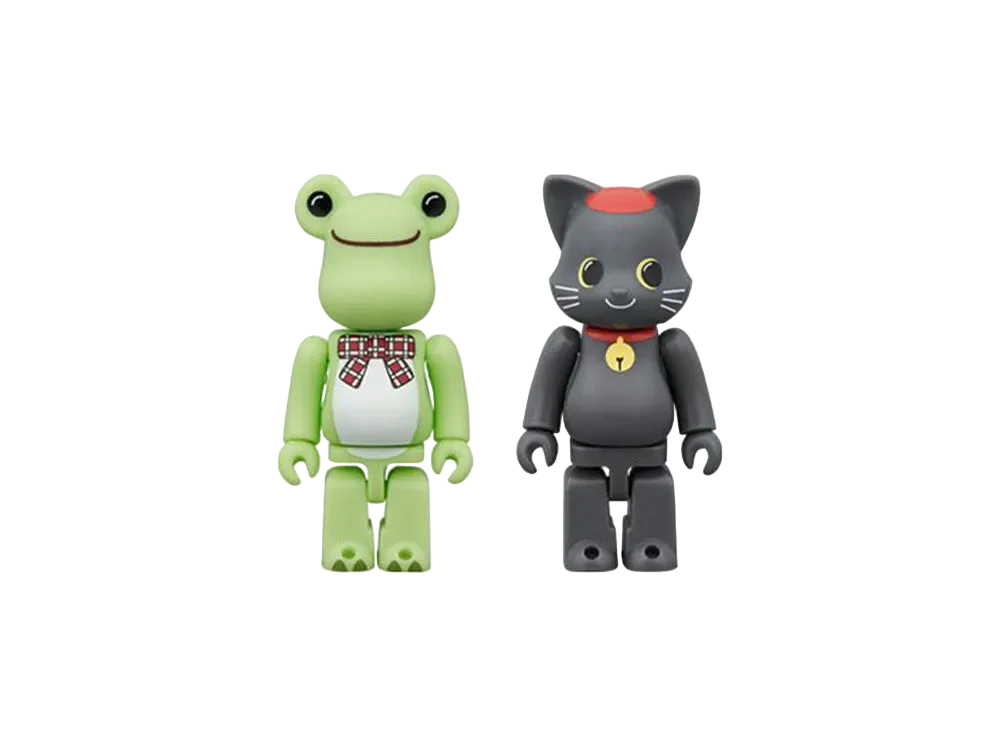 Bearbrick Pickled Frog NyaBrick Black Cat Pierre 100% 2Set