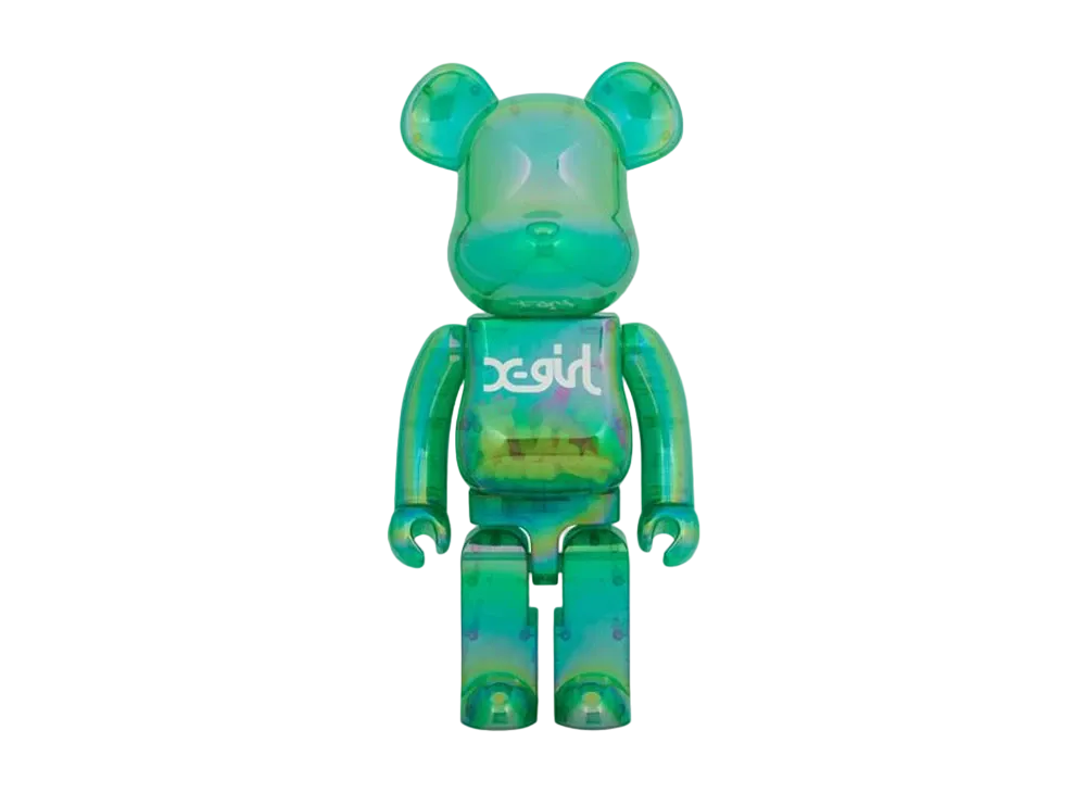 Bearbrick X-Girl Clear Green Ver. 1000%