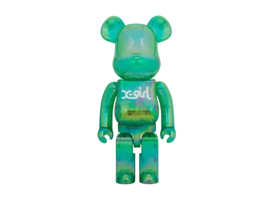 Bearbrick X-Girl Clear Green Ver. 1000%