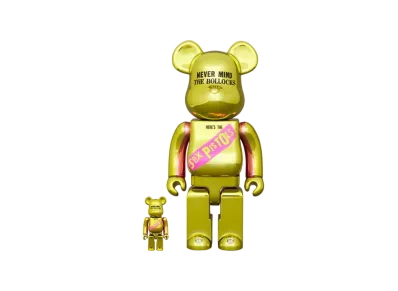 MEDICOM TOY "BEARBRICK" -Sex Pistols- Sex Pistols "NEVER MIND THE BOLLOCKS" Chrome Ver. 100% & 400%