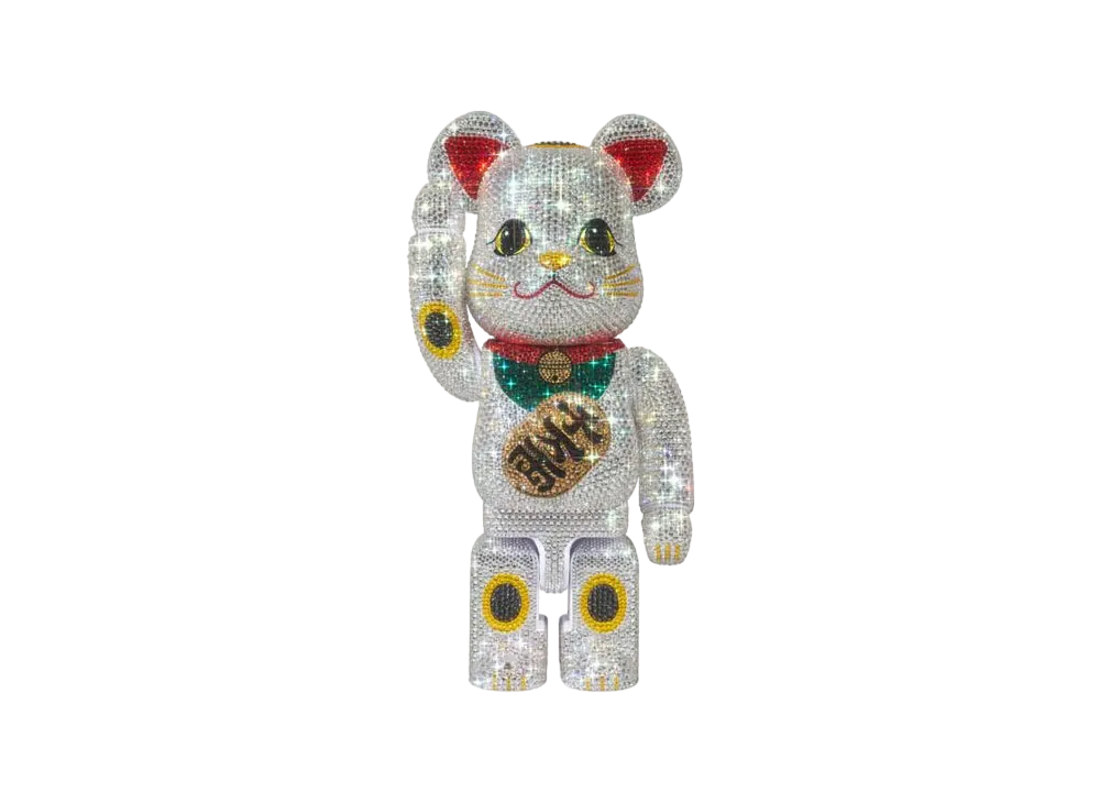 Bearbrick Crystal Decorate Manekineko 10 Million Ryo 400%