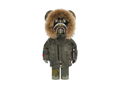 Bearbrick BAPE x ALPHA Camo Shark 2023 1000%