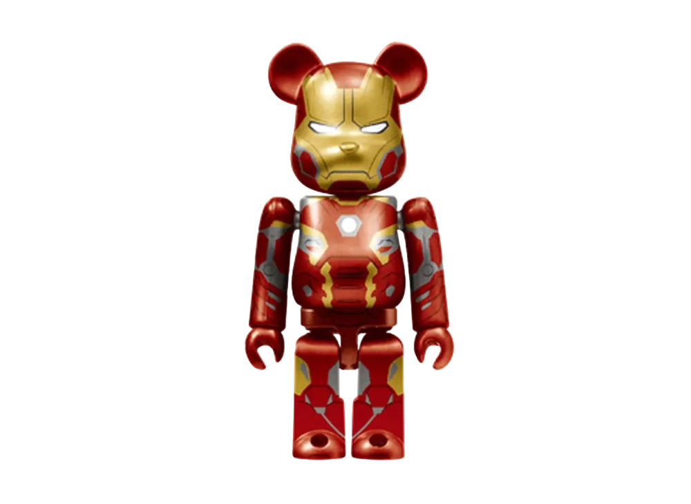Bearbrick x Marvel Infinity Saga Iron Man Happy Lottery Bearbrick Award 11 [Iron Man Mark 45] 100% "Multi"