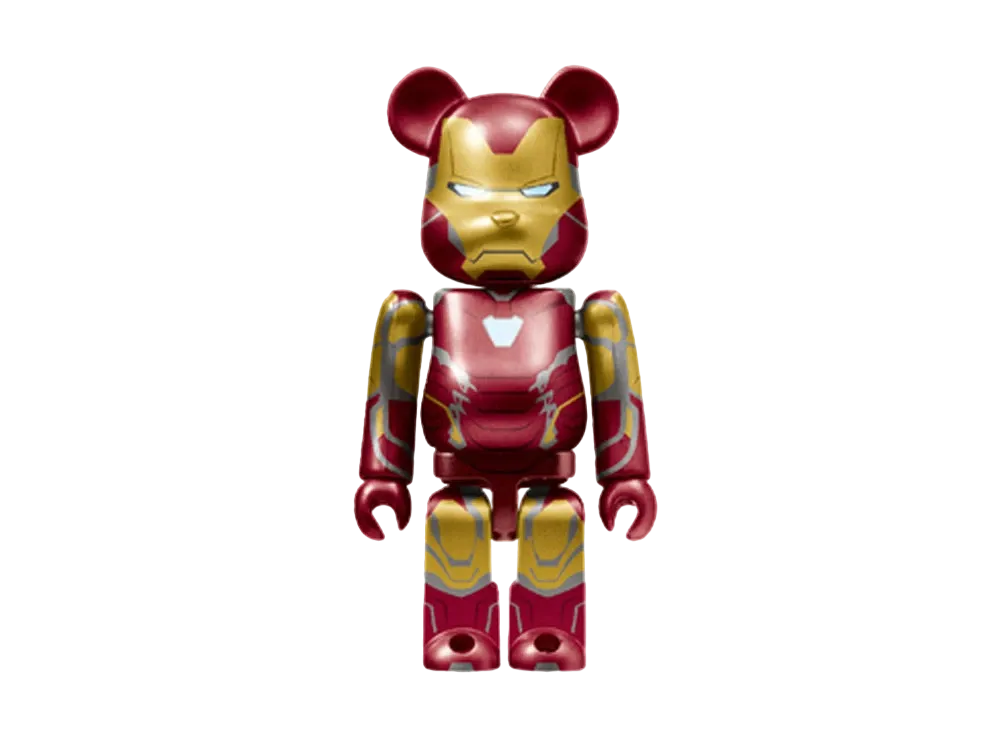 Bearbrick x Marvel Infinity Saga Iron Man Happy Lottery Bearbrick Award 15 [Iron Man Mark 85] 100% "Multi"