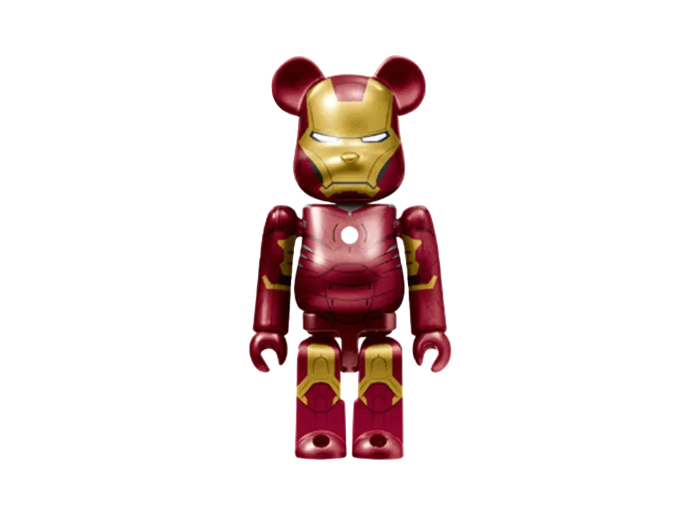 Bearbrick x Marvel Infinity Saga Iron Man Happy Lottery Bearbrick Award 3 [Iron Man Mark 3] 100% "Multi"
