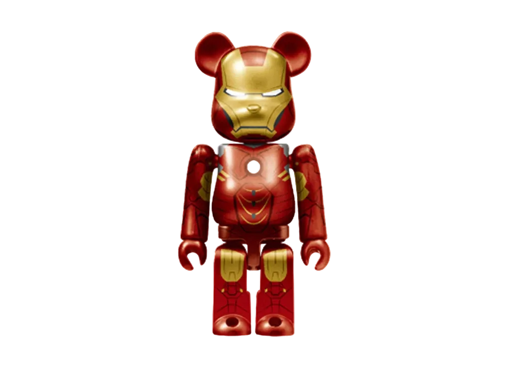 Bearbrick x Marvel Infinity Saga Iron Man Happy Lottery Bearbrick Award 4 [Iron Man Mark 4] 100% "Multi"
