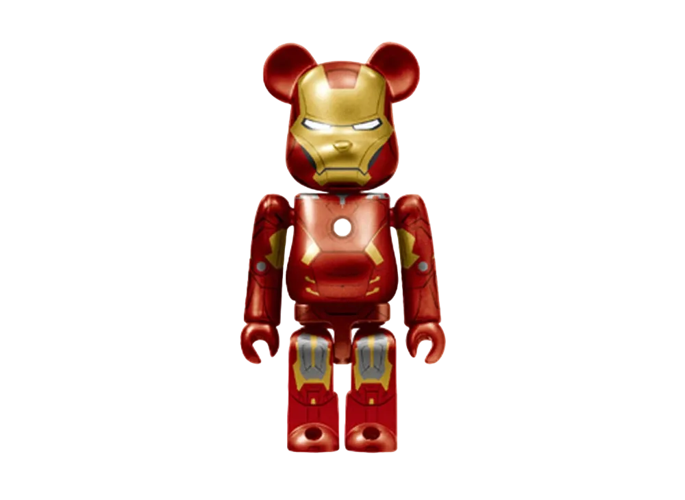 Bearbrick x Marvel Infinity Saga Iron Man Happy Lottery Bearbrick Award 7 [Iron Man Mark 7] 100% "Multi"