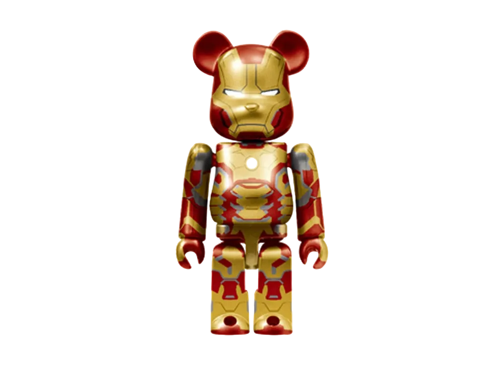 Bearbrick x Marvel Infinity Saga Iron Man Happy Lottery Bearbrick Award 8 [Iron Man Mark 42] 100% "Multi"