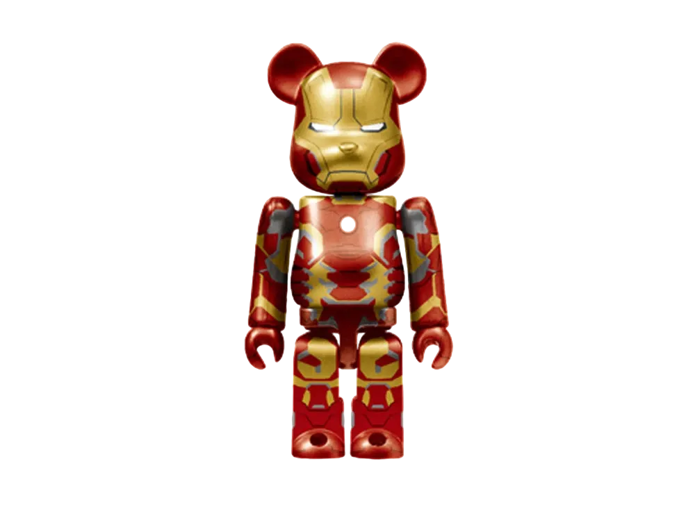 Bearbrick x Marvel Infinity Saga Iron Man Happy Lottery Bearbrick Award 9 [Iron Man Mark 43] 100% "Multi"