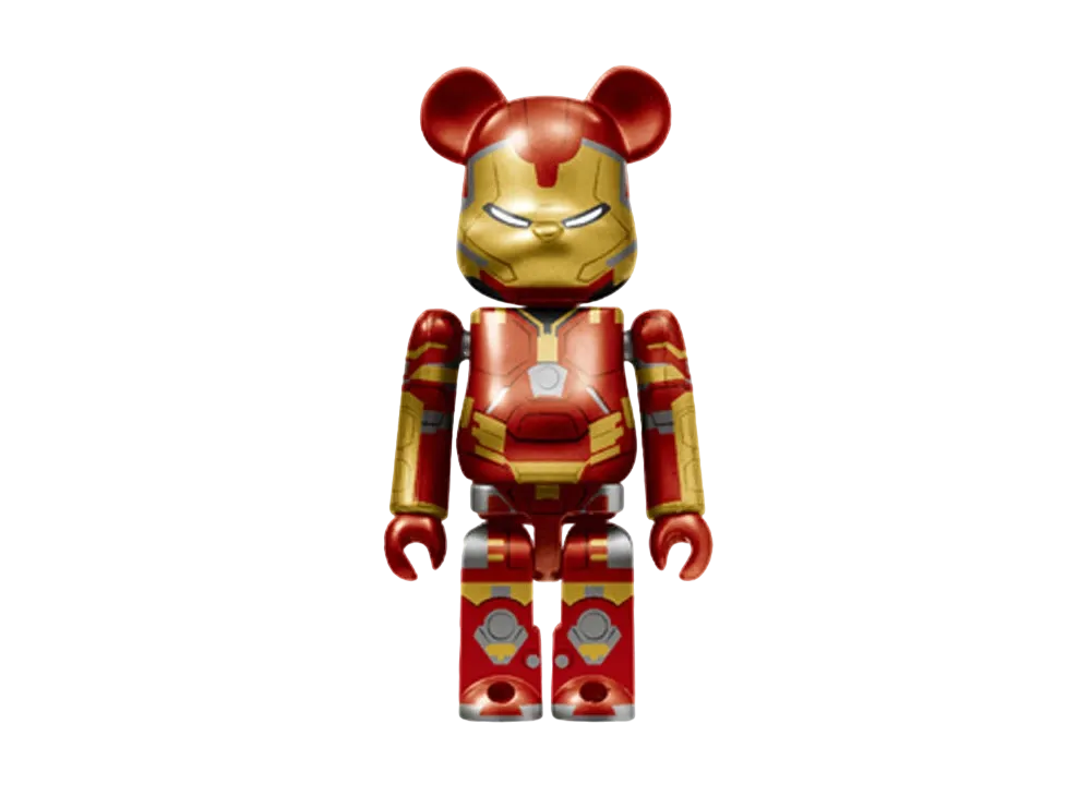 Bearbrick x Marvel Infinity Saga Iron Man Happy Lottery Bearbrick Award 10 [Iron Man Mark 44] 100% "Multi"