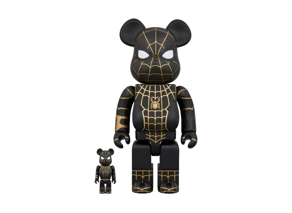 Bearbrick Spider-man Black & Gold Suit 100% & 400%