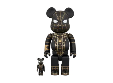 Bearbrick Spider-man Black & Gold Suit 100% & 400%