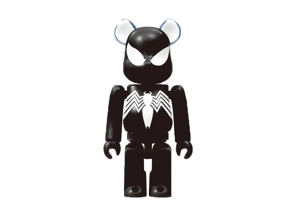 Bearbrick x Marvel SPIDER-MAN Happy Lottery Bearbrick Award 4 Spider Man (Black Costume)