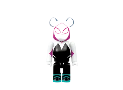 Bearbrick x Marvel SPIDER-MAN Happy Lottery Bearbrick Award 8 Spider Gwen
