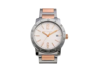 BVLGARI Bvlgari Bvlgari "Silver/Stainless Steel/Pink Gold"