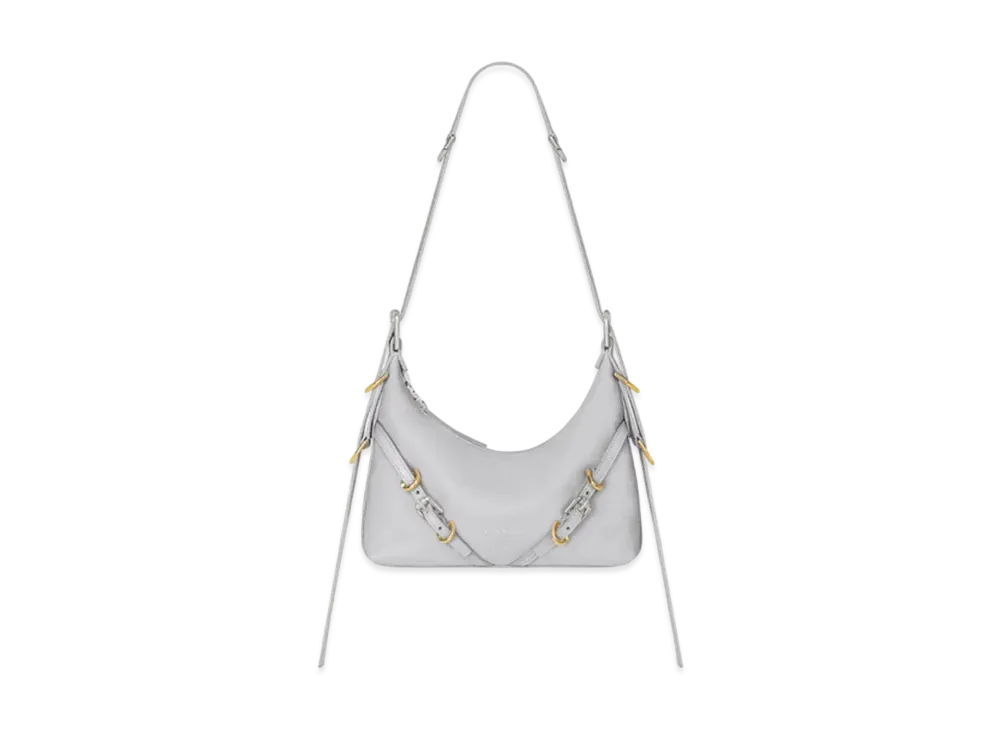 GIVENCHY Mini Voyou Bag in Leather "Light Grey"