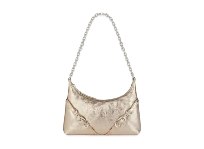 GIVENCHY Voyou Party Bag In Laminated Leather "Dusty Gold"