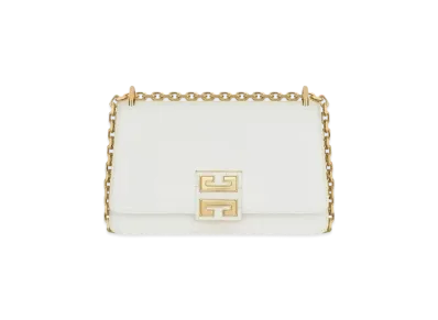 GIVENCHY Small 4G Bag In Leather with Chain "Ivory"