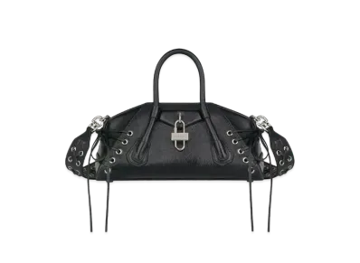 GIVENCHY Mini Antigona Stretch Bag In Corset Style Leather "Black"